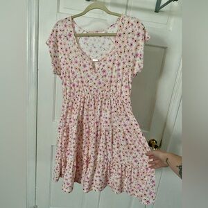 No Boundaries Floral Babydoll Dress